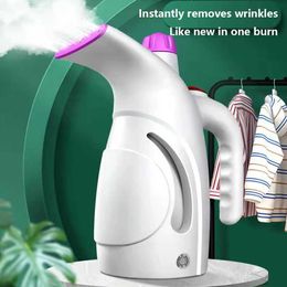 Other Health Appliances Clothes Steamer 800W Steam Iron 200ml Water Tank Micro Steam Iron Overheating Protection Negative Ion Release for Clothes Fabri J240106