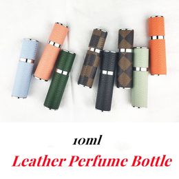 10ml leather perfume bottle can be refilled with perfume atomizer for travel spray bottle with ultra-fine perfume container 230106