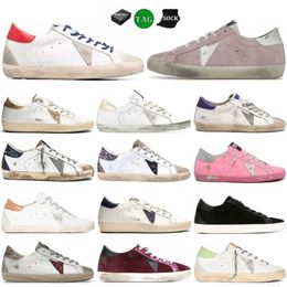 2024 Casual Shoes Customers Golden Super Gooseity Star Italy Brand Sneakers Super Star luxury Dirtys Sequin White Do-old Dirty Designer Sneakers