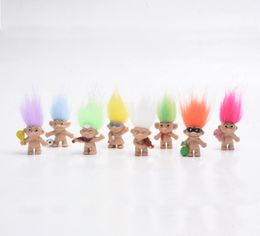 The New Kawaii Colourful Hair Troll Doll Family Members Troll kindergarten Boy Girl Trolls Toy Gifts3035497