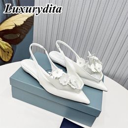 High quality Designer Womens High Heels Luxury Dinner Leather Sandals Fashion Design Casual Muller Shoes Office Girl Bar Shoes for ladys triangle heel YMPR 0034