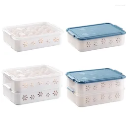 Storage Bottles Egg Holders Box Drawer Tray Fridge For Household Drop