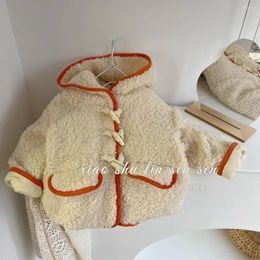 Jackets Girls Fleece Thickness Baby Kids Coats Children Outerwear Autumn Spring 23-001