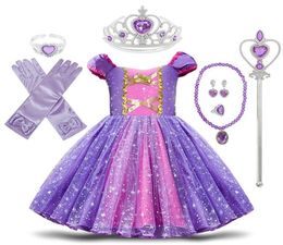 Toddler Baby Girls Rapunzel Sofia Princess Costume Halloween Cosplay Clothes Toddler Party Roleplay Kids Fancy Dresses For Girl L6811383