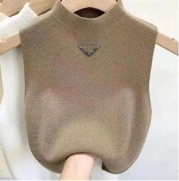 Summer short designer clothe woman vest womens knit shirt sexy top base shirt light thin Letter embroidery for womans vest top waistcoat jumper woman luxury46454