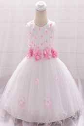 2019 Newborn Christening Dress For Baby Girl Clothes Dresses Party And Wedding Princess Dresses Girl 1st Birthday 0 2 3 6 Month Y19467433