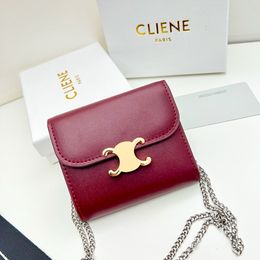 Summer Designer Cardholder Leather Woman Mens Card Holders Coin Purses Expand Wallets Passport Holders Key Pouch Chain Wristlets Card Ca 7585