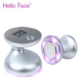 3 in 1 Ultrasonic Cavitation Slimming Machine Multifunctional Home Use Fat Burn Device RF Face Lift Massager 240106