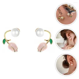 Pendant Necklaces Small Earring Studs Pearl Teen Girls Statement Earrings Women Flower Jewelry Tiny