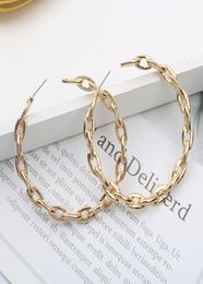 Hoop Creative alloy system semicircular women Earring Fashion exaggerated Earrings Jewellery Festival gifts4897137