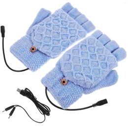 Cycling Gloves 1 Pair Portable Thermal Mitts Winter Warm Outdoor Heated Sports