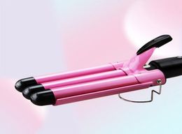 Hair Curling Iron Professional Triple Barrel Curler Wave Waver Styling Tools Fashion Styler Wand 2202119499942