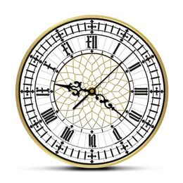 Big Ben Clock Contemporary Modern Wall Clock Retro Silent Non Ticking Wall Watch English Home Decor Great Britain London Gift X070296L