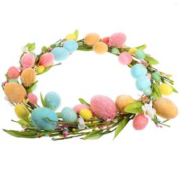 Decorative Flowers Easter Wreath Wreaths Ornaments Plastic Trim Foam Front Door Decorations