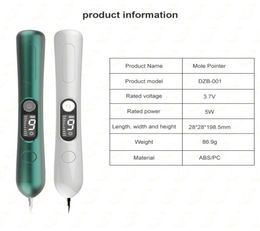 LCD Laser Plasma Pen Mole Freckle Removal Home Beauty Instrument Machine Blemish Wart Dark Spot Skin Tag Remover Tool 9 Level With5120937