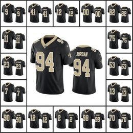 New Orleans''saints''men #13 Michael Thomas 41 Ain Kamara 9 Drew Brees 12 Chris Olave Women Youth'' Black Custom Vapour Limited Jersey