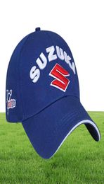 Men SUZUKI Race Cap F1 Car MOGO Gp Motorcycle Racing Caps Male Hook And Loop Sports Baseball Sun Cap Hat Black Blue Color6964431