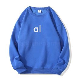 Alness Women Yoga Outfit Aloyoganess Perfectly Oversized Sweatshirts Sweater Loose Long Sleeve Crop Top Fitness Workout Crew Neck Blouse 213