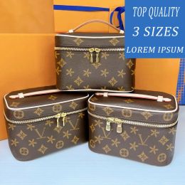 3 size nice bb vanity bag luxury tote handbag Women designer wash pouch make up bag man makeup Leather Shoulder clutch cosmetic bags