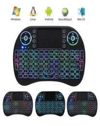 24GHz Mini Wireless Keyboard with Touchpad Mouse LED Backlit Rechargable Battery for Smart Android TV Box Notebook Tablet PC6246818