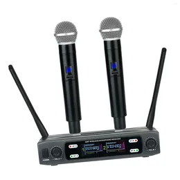 Microphones Dual Microphone System Wireless Mic For Wedding Party Home