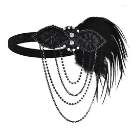 Hair Clips Halloween Headdress Party Dressing Prom Dress Accessories Women's Feather Headband Sexy Band