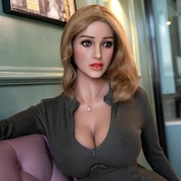 2024 SexDoll Men Shoes Full Body Blond Blue Eyes Real Big Boobs Ass Realistic Pussy Pussy Anal SexToys Silicone Male LoveDolls