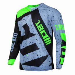 2024 Fashion T-shirt Mountain Bike Suit Foxx Men's T-shirts Motocross Shirt Long Sleeve Mountain Downhill Off-road Bicycle Racing Quick Dry Cycling Polera Mtb 597o