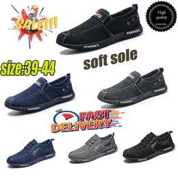 Low price Men Breathable Casual Shoes Hombre Jeans Canvas Fashion Flats Loafer Espadrilles Men Soft Sole Sneakers