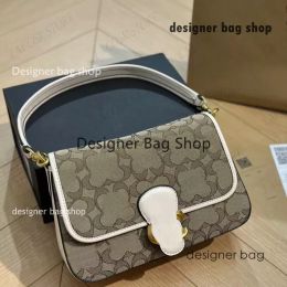 designer bag Brand Soft Tabby Half Moon Ladies Totes Gold C Hasp Underarm Shoulder Bag Girls Fashion Handbags with Box