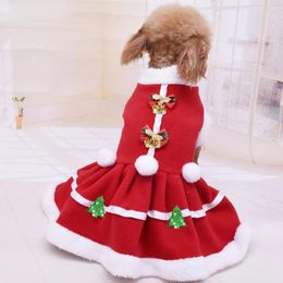 Dog Apparel Christmas Clothes Winter Soft Warm Pet For Small Medium Dogs Santa Claus Cat Coat Hoodies Costume