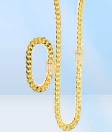Fashion Hip Hop Men Necklace Chain Gold Filled Curb Cuban Long Necklace Link Men Choker Male Female Collier Jewellery 61cm 71cm5564244