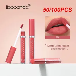 Lip Gloss 50/100PCS Full Colour Lipstick Can Hold Makeup For A Long Time Paste Red Mud Fine And Smooth Texture Glaze