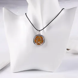 Pendant Necklaces Halloween Stone Circular Hexagram Necklace Clavicle Chain For Women And Men Girls Trend Party Gifts Jewellery