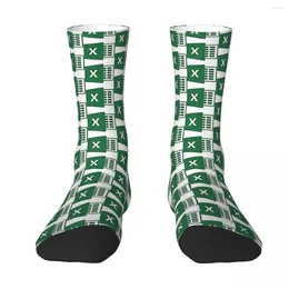 Men's Socks All Seasons Crew Stockings Excel Harajuku Casual Hip Hop Long Accessories For Men Women Gifts