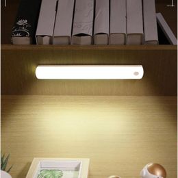 Night Lights USB Rechargeable LED Nightlight Closet Motion Activated Light Bathroom Wall Lamp Emergency Lighting Yellow