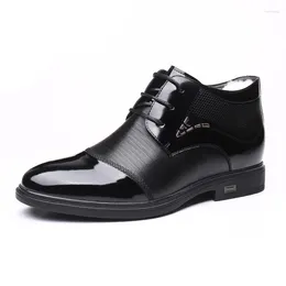 Boots Nice Winter For Men Genuine Leather Shoes Warm Plush Cold Male Ankle Black Non-slip KA2558