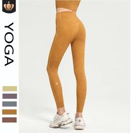 AL Leggings Mulheres Sutiãs Calças Cortadas Roupas Senhora Esportes Conjuntos de Yoga Calças Femininas Exercício Fiess Wear Meninas Correndo Leggings Ginásio Slim Fit Align Pant