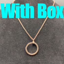 Luxury diamond necklace designer Jewelry Rose gold necklaces for women platinum full diamonds s925 long chain jewellery fashion Engagement gifts for lady Best qual