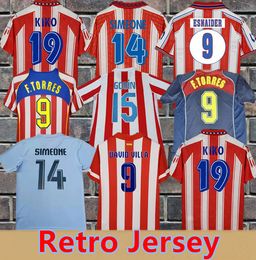 2004 2005 F. TORRES KIKO 94 95 13 14 Retro Soccer Jerseys SIMEONE ESNAIDER DAVID VILLA KOKE GODIN DIEGO COSTA FORLAN KUN AGUERO GRIEZMANN MANDZUKIC Home Football Shirt