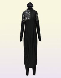 Hijabs Arrival Stylish Muslim Swimwear 3 Piece Long Robe Swimming Suit Muslimah Swimsuit Islamic 2209239685070