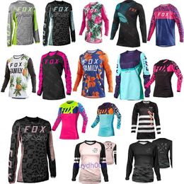 2024 Fashion T-shirt Mountain Bike Suit Foxx Men's T-shirts Cross Country Mountain Women Downhill Mountain Mtb Shirt Cross Country Ladies Sweatshirt Aygy