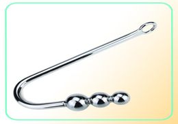 Dia 2035mm large stainless steel anal hook with 3 ball metal anal plug butt plug anal sex toys for couples adult games1848650