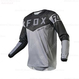 2024 Fashion T-shirt Mountain Bike Suit Foxx Men's T-shirts Cycling Long Sleeve Motocross Mtb Downhill Mountain Dh Maillot Ciclismo Hombre Quick Drying Shirt M510