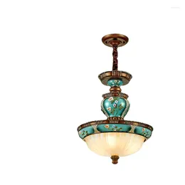 Chandeliers European Style Single Head Small Chandelier Retro Restaurant Light Balcony Bedroom Hallway Entrance Hall Foyer