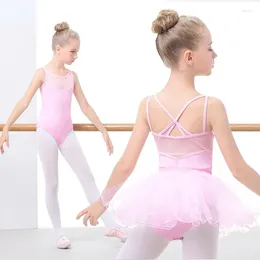 Stage Wear Girls Ballet Dress Kids Dance Performance Clothes Gymnastics Leotard Jumpsuit Ballerina Costumes Clothing