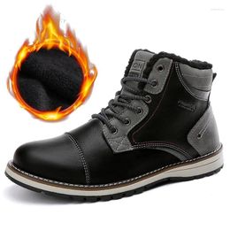 Boots 30 Degrees Below Zero Warm Snow Me Winter Shoes Nice Fashion Men Ankle Casual Man Male Footwear KA1811