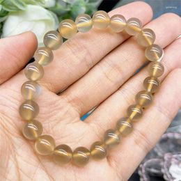 Link Bracelets Natural Galaxy Moon Stone Bracelet Jewellery Woman Man Fengshui Healing Wealth Beads Crystal Gift 1pcs 7.7MM