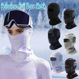 Bandanas Winter Balaclava Cycling Cap Warm Running Scarf Velvet Bike Full Face Cover Headwear Climbing Fishing Skating