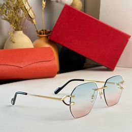 Carti Óculos de Chifre de Búfalo Óculos de Sol Mens Mulheres Clássico Quadrado Lazer Luxo Retangular GogglesMulticolor Fashion Frames Sunglass Atacado Com Moldura de Caixa